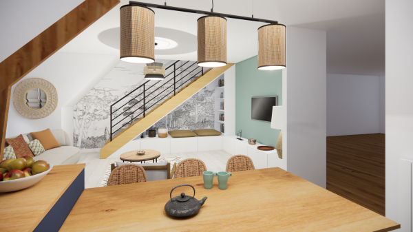 Aménagement intérieur de maison sur Larmor-Plage