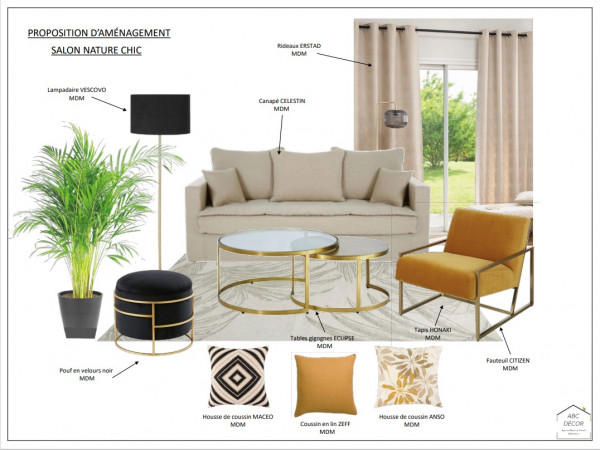 Planche mobilier salon Lorient